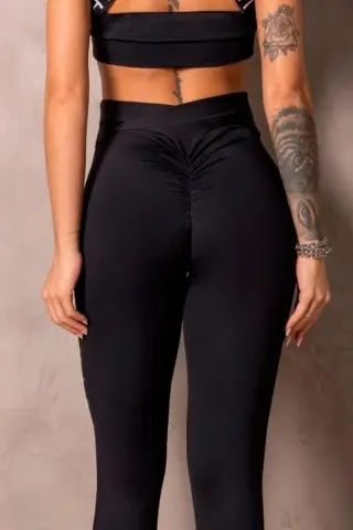 Legging Sunrise Preta Com Empina C/E Legging Sunrise Preta Com Empina C/E