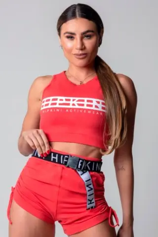 Shorts Blogger Vermelho S/E