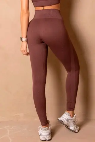 Seamless Legging Enjoy The Moment Brown S/E