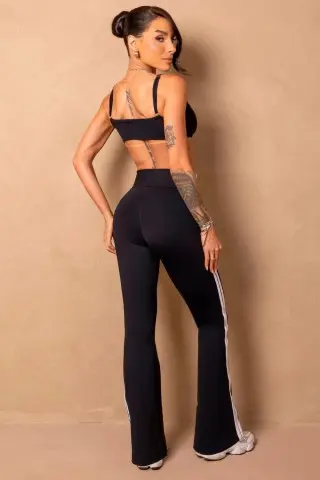 Top Time For Me Black Adjustable Straps