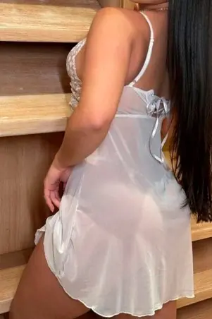 Embroidered Tulle Nightgown