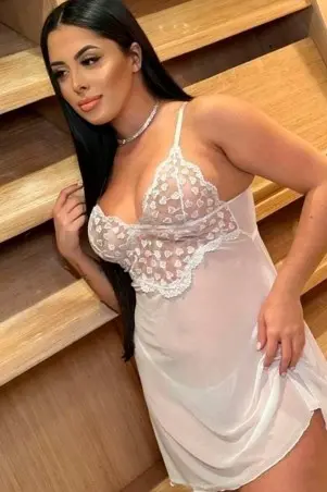 Embroidered Tulle Nightgown