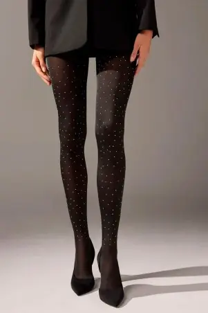 Tights with Rhinestones