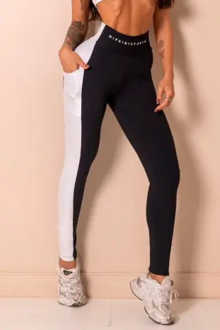 Legging Style Yourself Preta com silk S/E