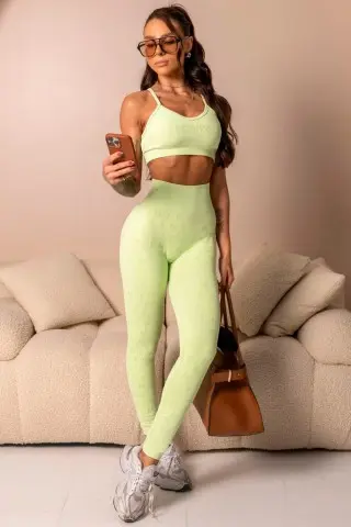 Legging Seamless Style Yourself Verde Logomania S/E