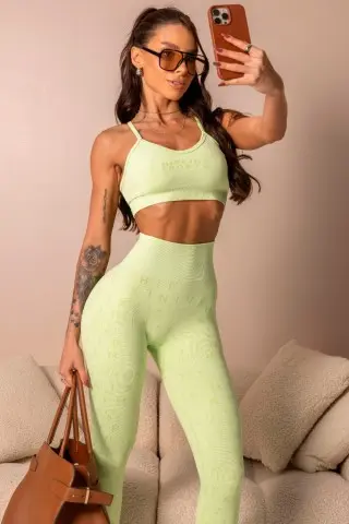Seamless Style Yourself Green Top with Thin Straps Seamless Style Yourself Green Top with Thin Straps