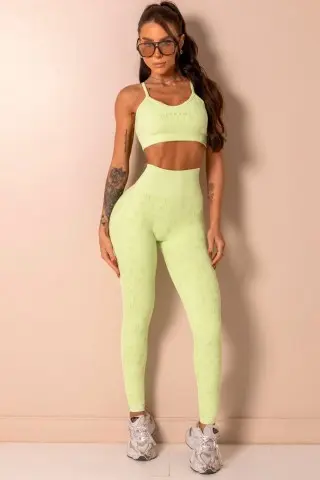 Seamless Style Yourself Green Top with Thin Straps Seamless Style Yourself Green Top with Thin Straps
