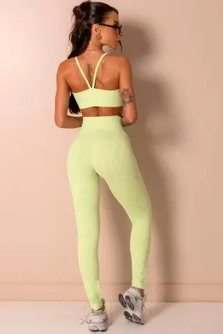Seamless Style Yourself Green Top with Thin Straps Seamless Style Yourself Green Top with Thin Straps