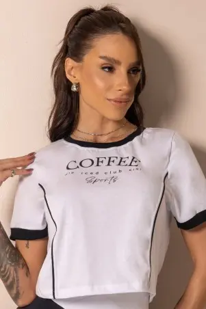 White Cropped Style Yourself Blouse