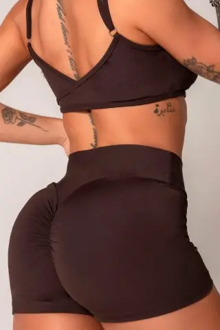 Shorts Ambition Marrom C/E Shorts Ambition Marrom C/E