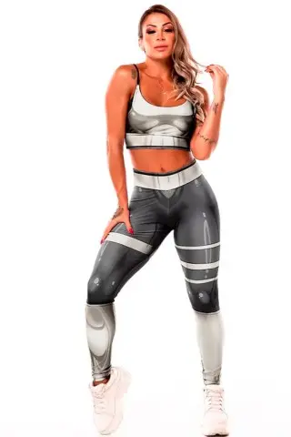 Mercury Black Silver Leggings S/E