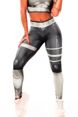 Legging Mercúrio Black Prata S/E Legging Mercúrio Black Prata S/E