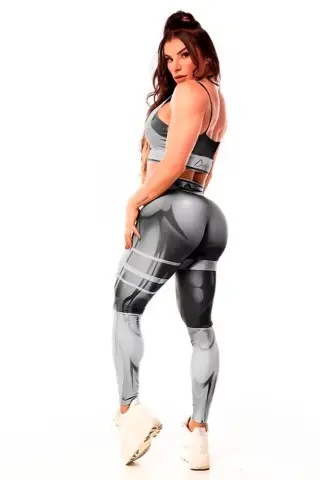 Legging Mercúrio Black Prata S/E