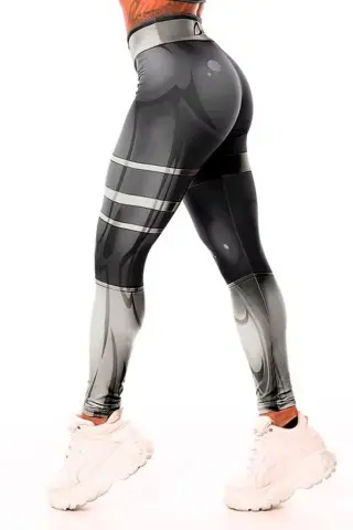 Legging Mercúrio Black Prata S/E Legging Mercúrio Black Prata S/E