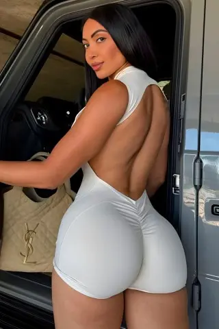 White BodyWave Jumpsuit N/U White BodyWave Jumpsuit N/U