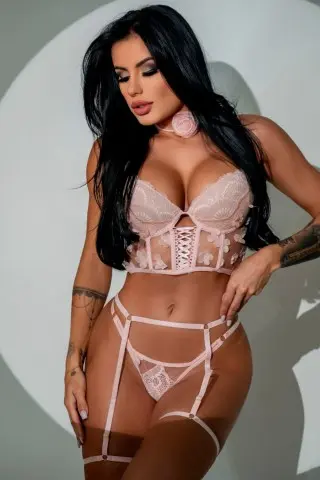 Misia Pink Cropped Set