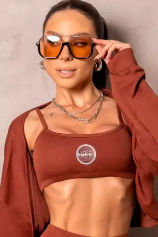 Brown Smash Top with Adjustable Straps Brown Smash Top with Adjustable Straps