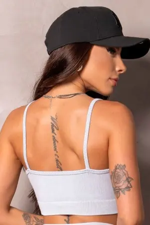 Top Seamless Elevate White Mixed