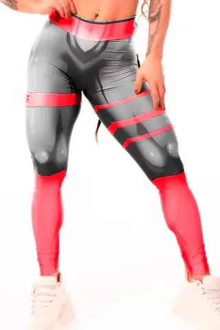 Legging Mercúrio Black Red S/E