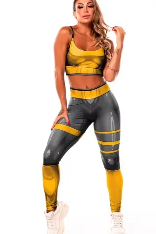 Legging Mercúrio Black Golden S/E