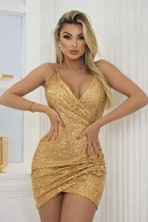 Seduction Gold Dress