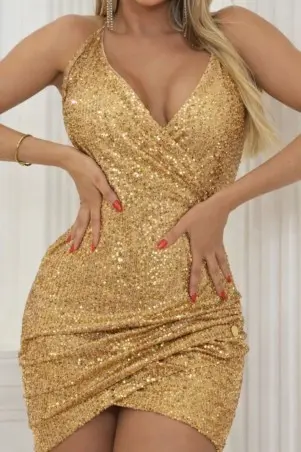 Seduction Gold Dress