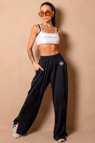 Black Wide Leg Wellness Pants N/U