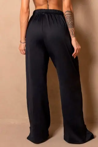 Black Wide Leg Wellness Pants N/U