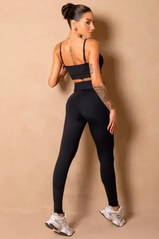 Black Wellness Legging With Silk N/U Black Wellness Legging With Silk N/U