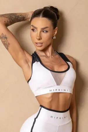 White Racerback Fitness and Wellness Top