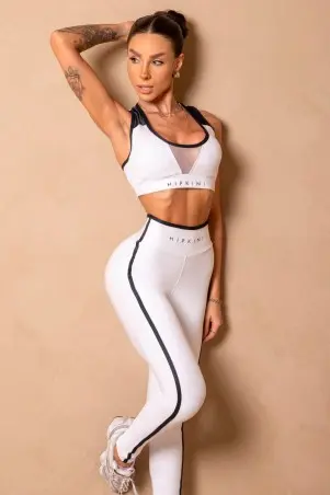 Legging Wellness Branca Com Vivo S/E