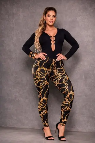 Gold Chain Jumpsuit C/E