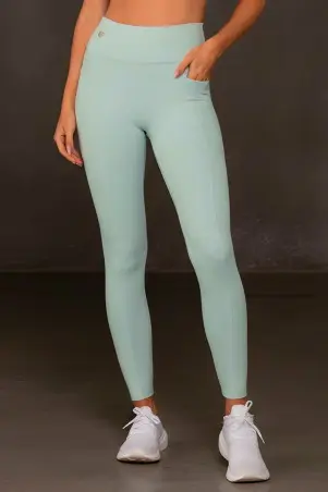 Legging Verde Aloe Com Bolsos