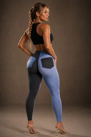 Legging Fake Jeans Dual Shade C/E