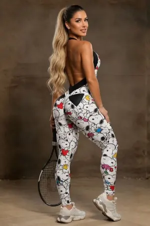 Macacão Donna Shape Snoopy Love C/E