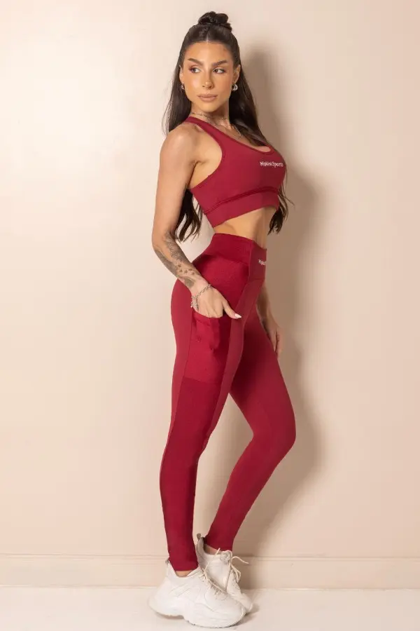 Legging Horizon Carmin Com Silk S/E Legging Horizon Carmin Com Silk S/E