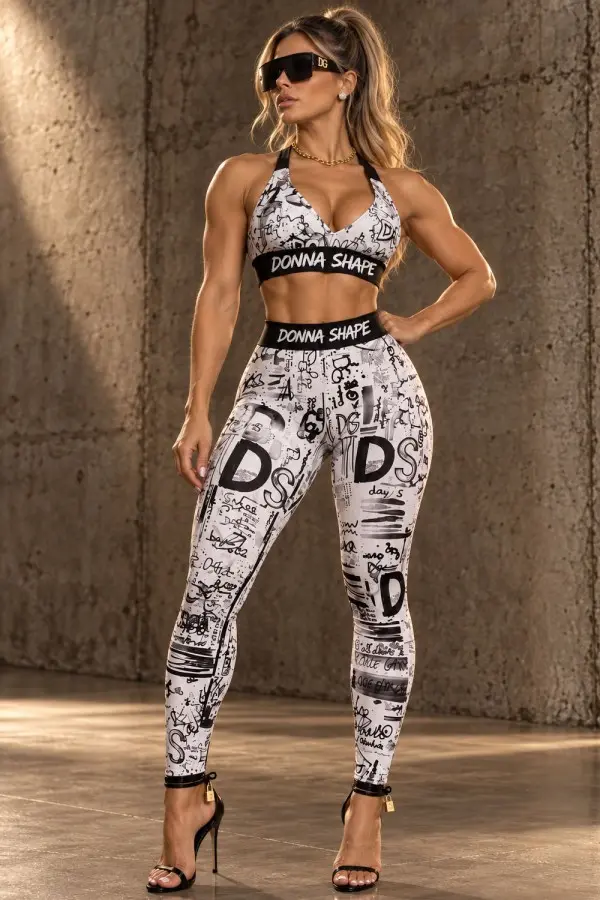 Conjunto Donna Shape Graffiti White S/E