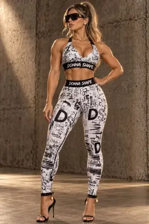 Conjunto Donna Shape Graffiti White S/E