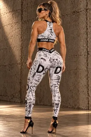 Conjunto Donna Shape Graffiti White S/E