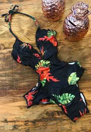 Swimsuit Ripple Lírio Vermelho Infantil