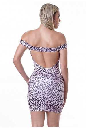LabellaMafia Animal Print Jaguar Dress