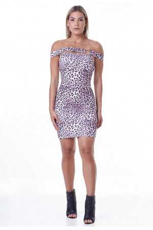 LabellaMafia Animal Print Jaguar Dress