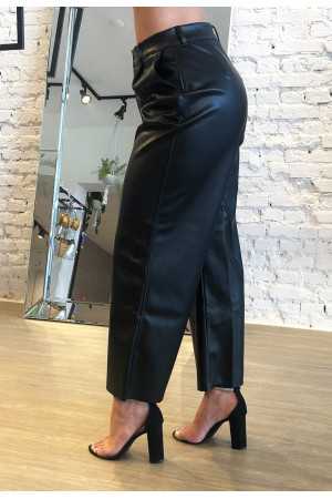 Colcci Faux Leather Black Pantalone Pants