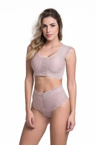 Calcinha Modeladora Renda Chocolate
