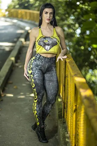 Dynamite Yellow Tandem Legging