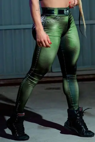 Calça Legging Naughty Skeleton Olive