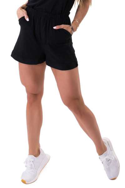 Let's Gym Black Classy Chic Shorts